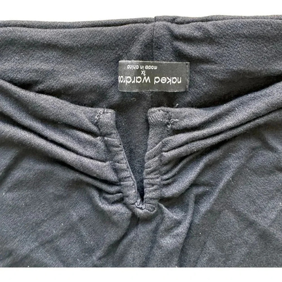 Naked wardrobe Black Flare Pant Soft Cropped Top Tank 2 PC Set Outfit Size 1X - Picture 14 of 15